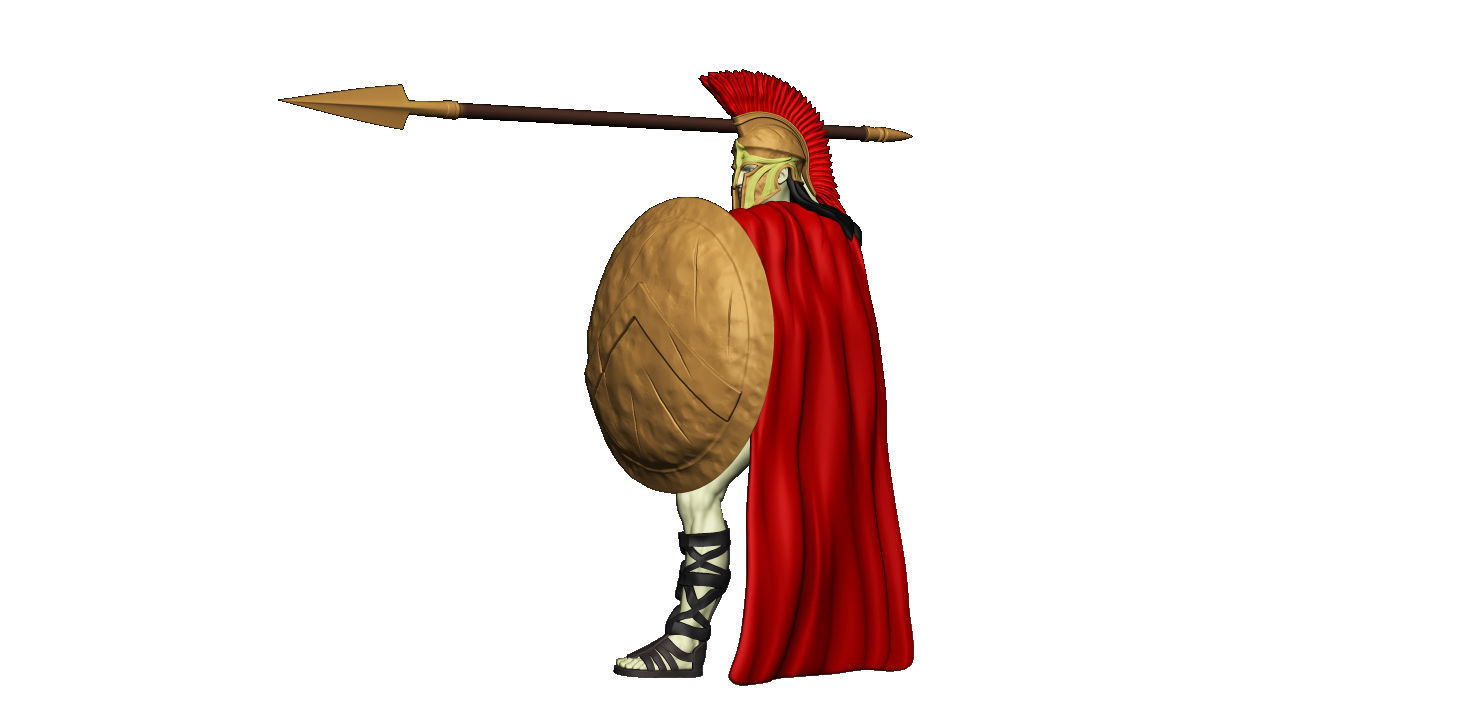 Spartan 10 Starter set Light spartan army 3D print model_13