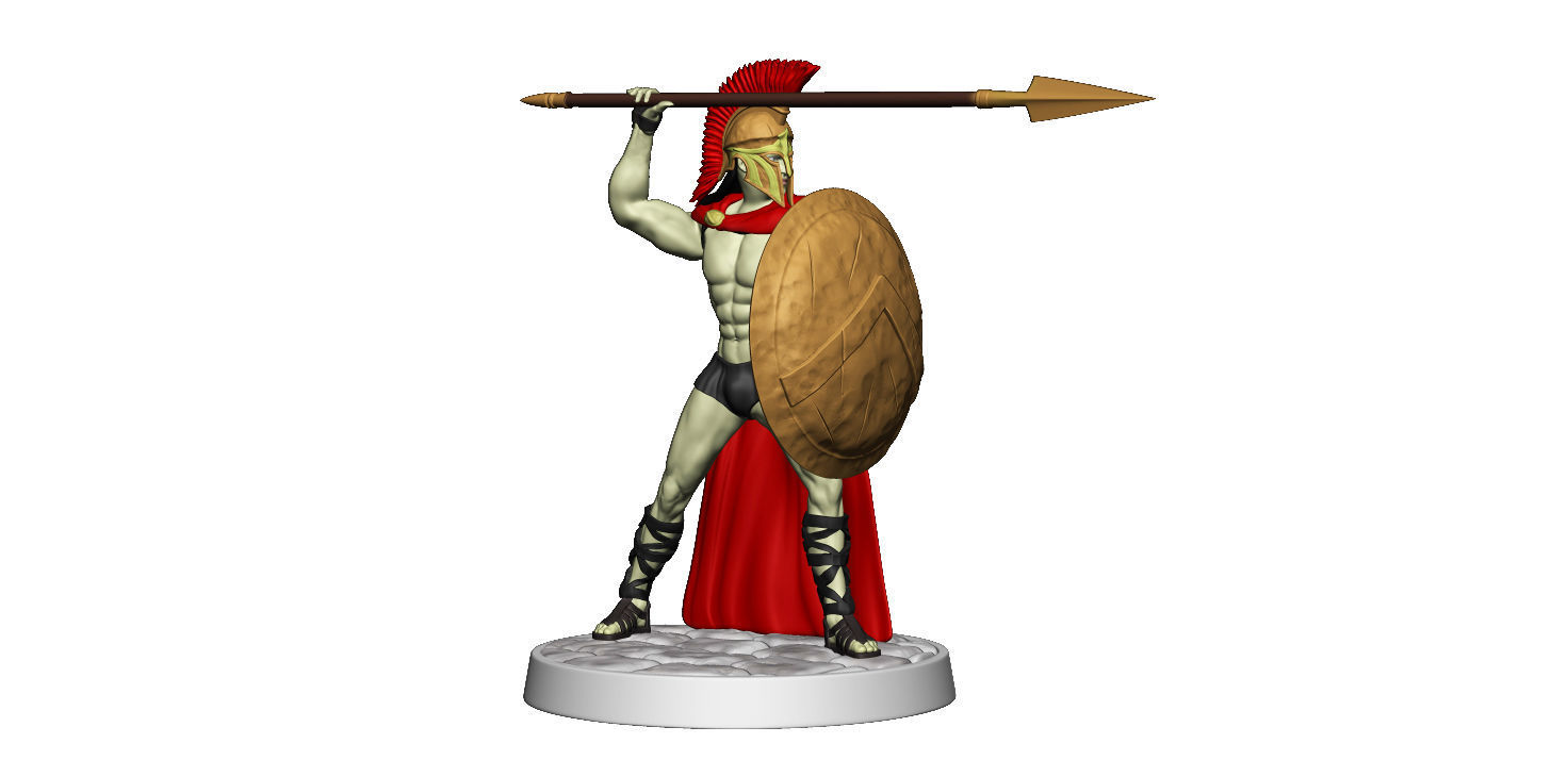 Spartan 10 Starter set Light spartan army 3D print model_20