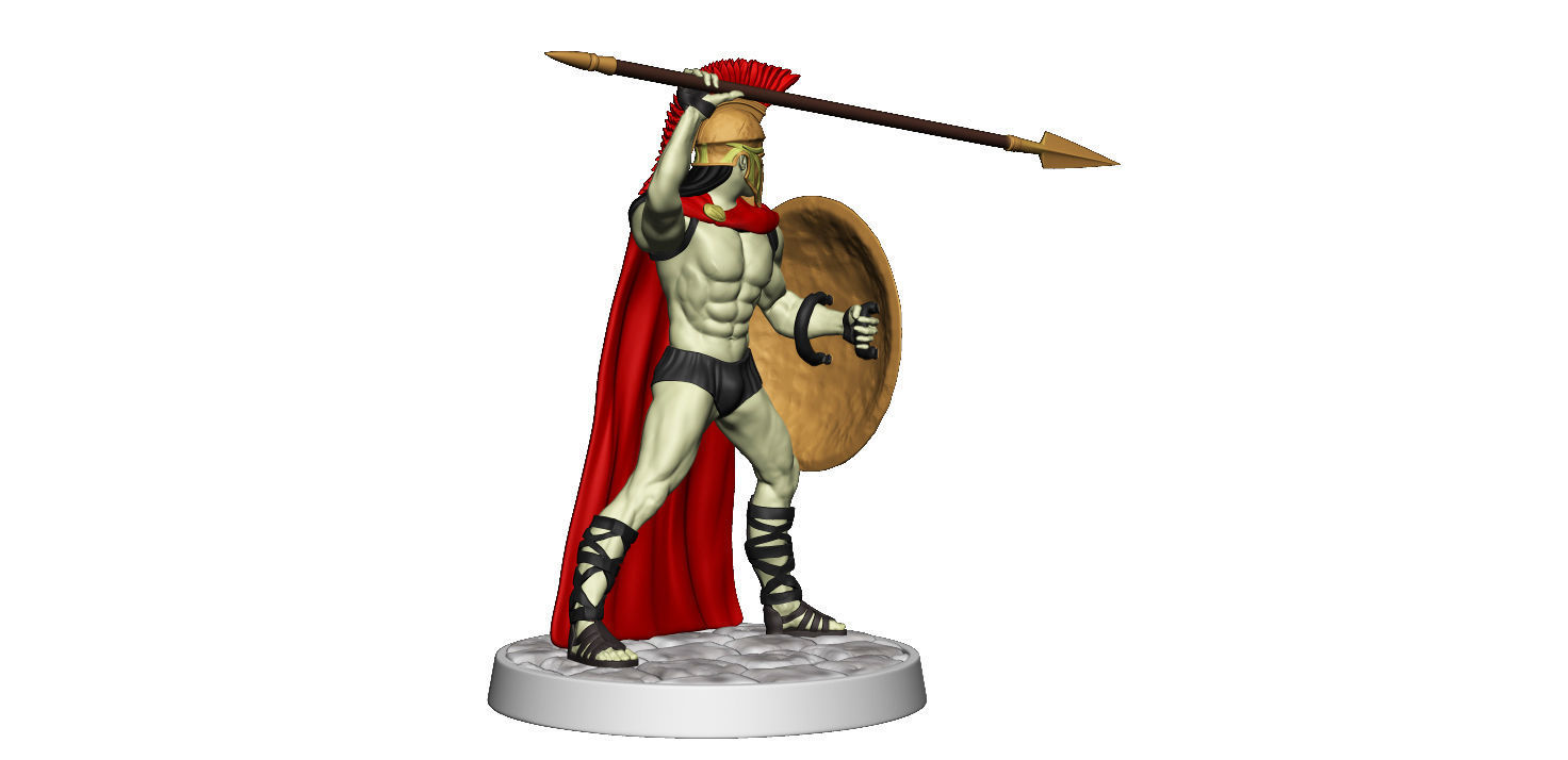 Spartan 10 Starter set Light spartan army 3D print model_24