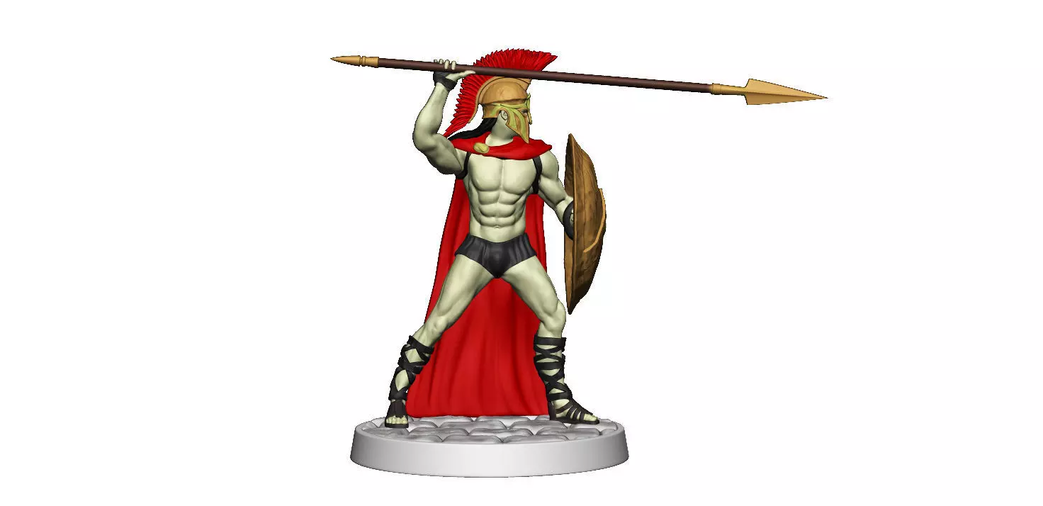 Spartan 10 Starter set Light spartan army 3D print model_0