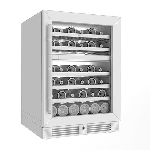 Zephyr Dual Zone Wine Cooler 3D model 4