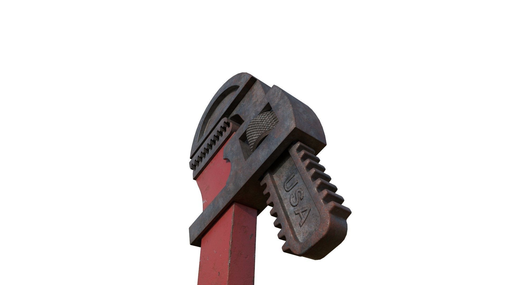 Pipe wrench 3D model_7