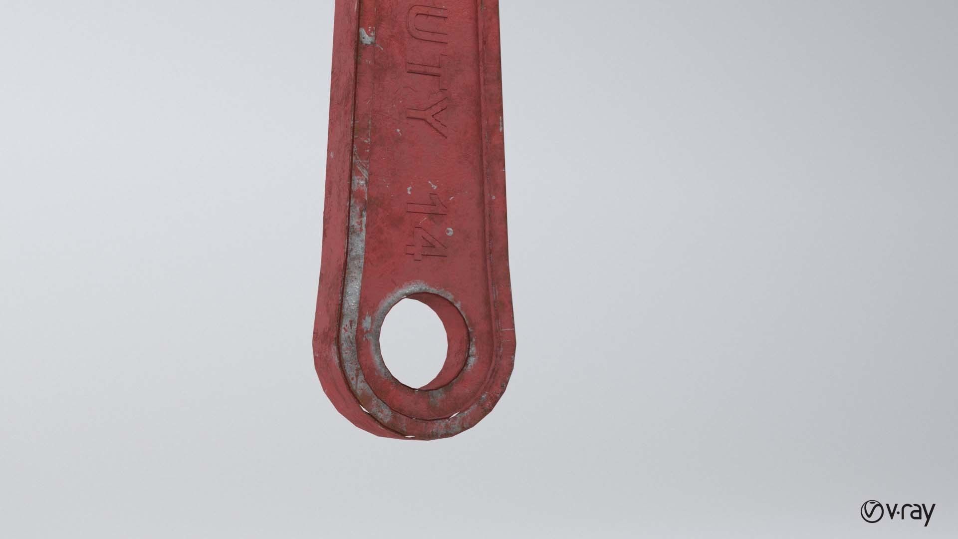 Pipe wrench 3D model_15