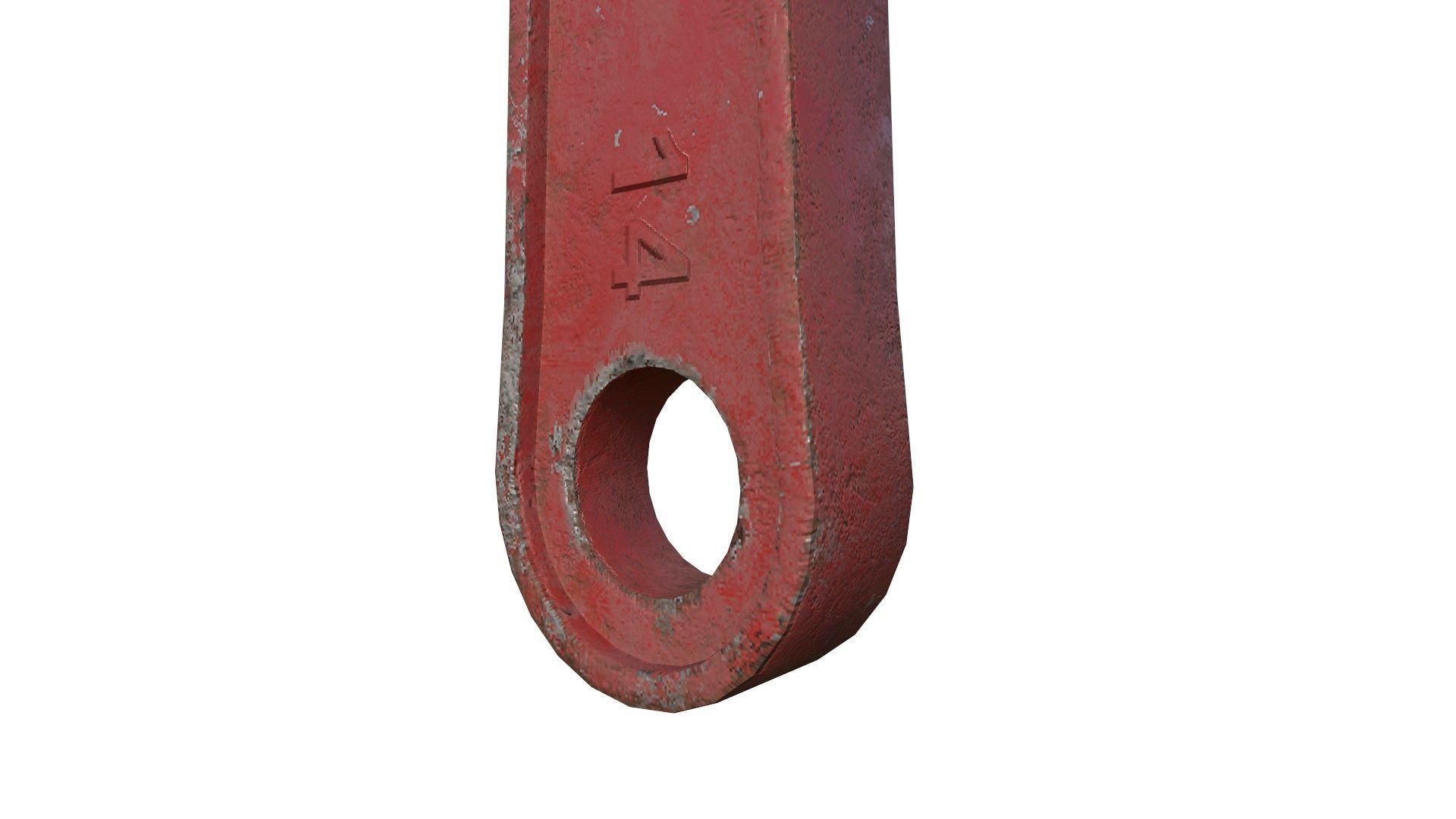 Pipe wrench 3D model_8