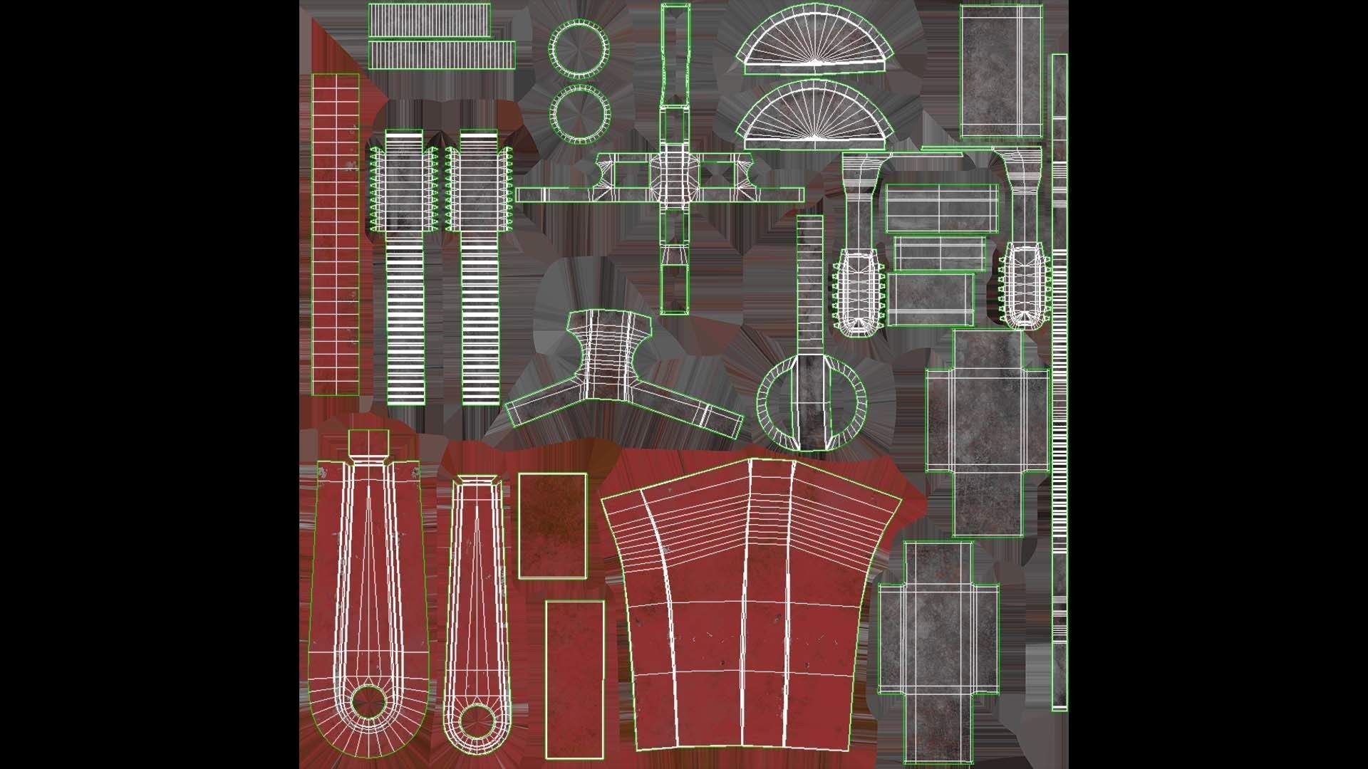 Pipe wrench 3D model_27