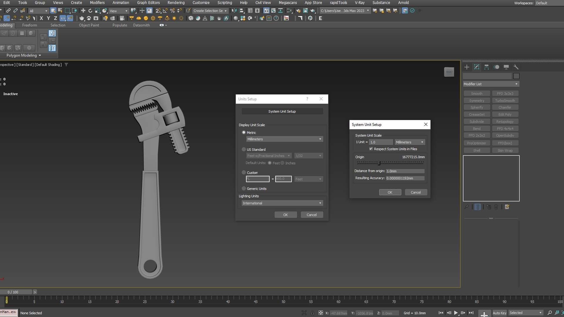 Pipe wrench 3D model_25