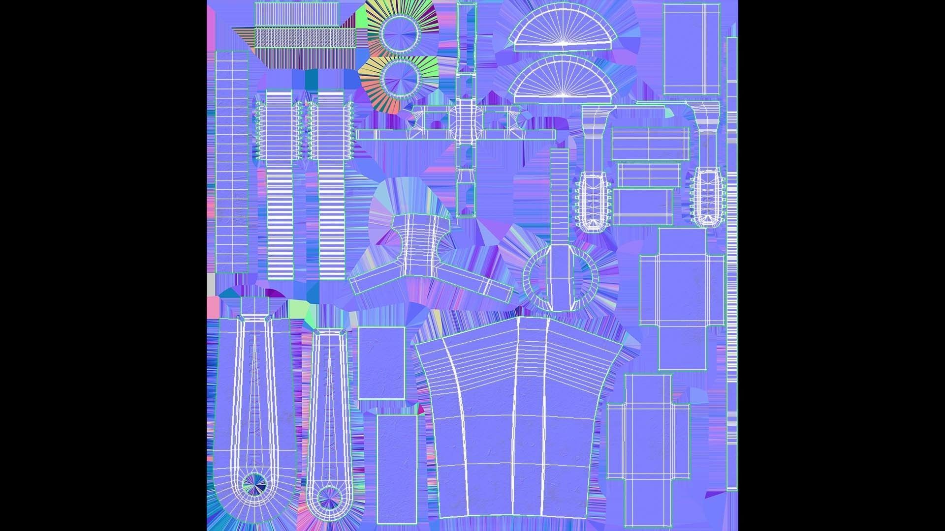 Pipe wrench 3D model_26