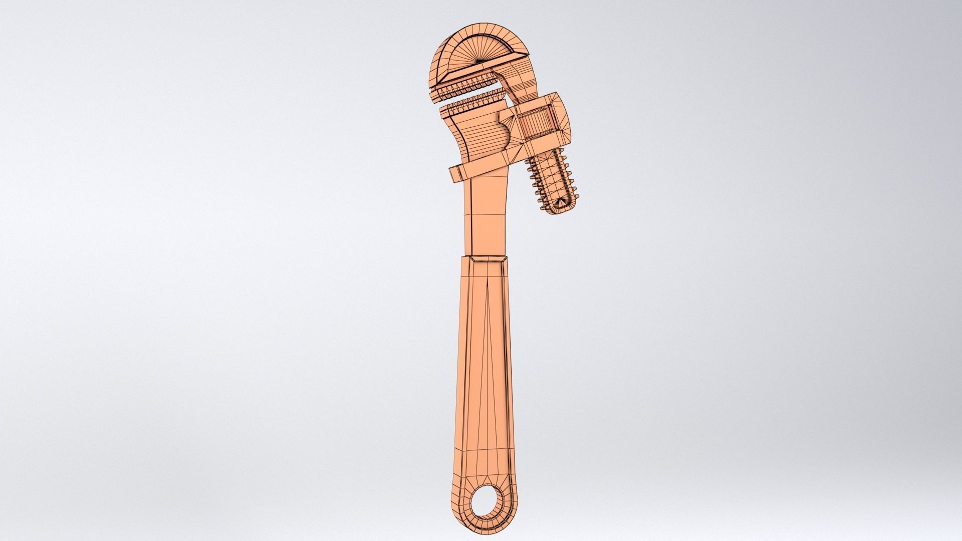 Pipe wrench 3D model_20