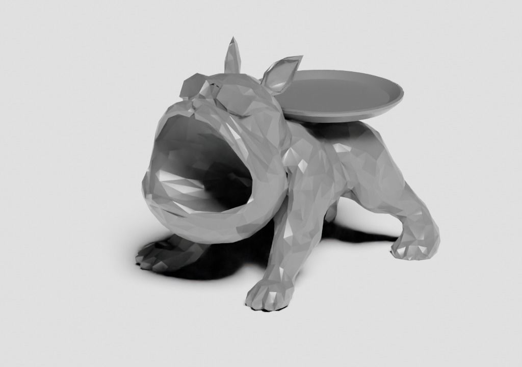 Bulldog 3D print model_3