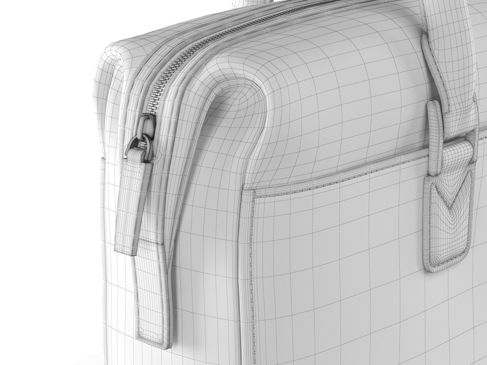 Document Case Bag 3D model_4