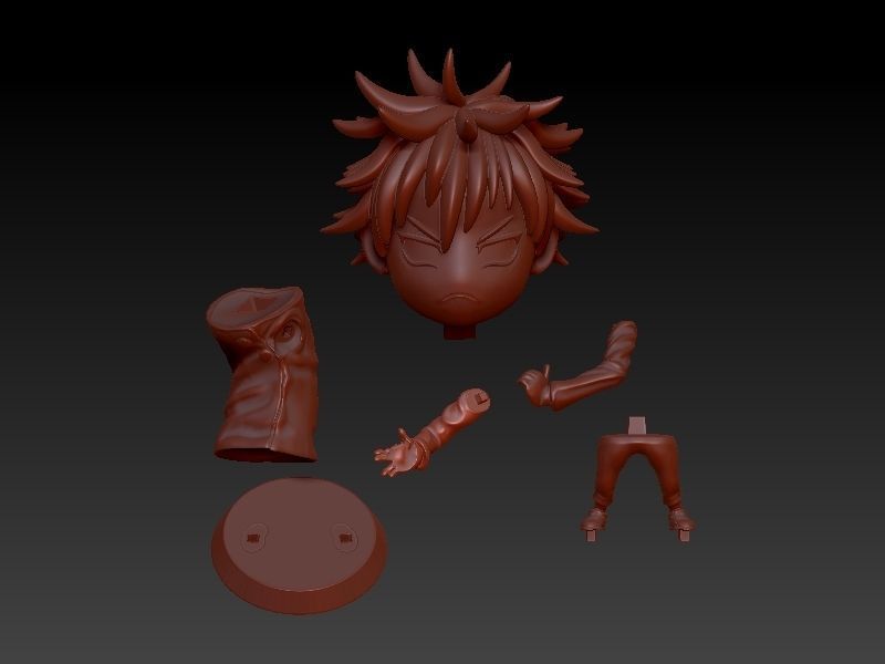 Megumi Fushiguro Chibi 3D print model_7