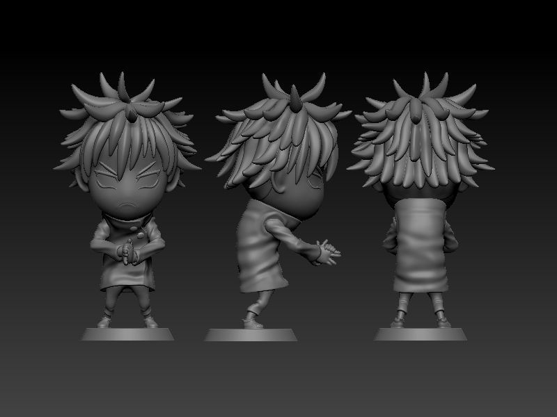 Megumi Fushiguro Chibi 3D print model_9