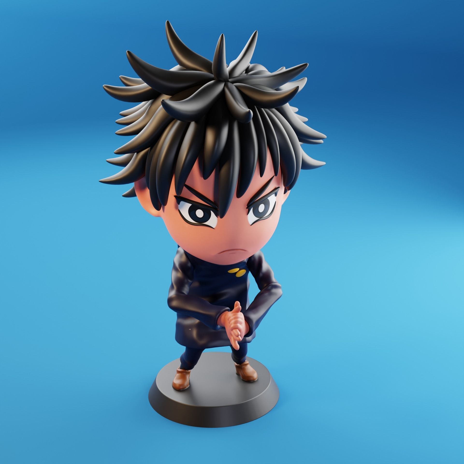 Megumi Fushiguro Chibi 3D print model_5