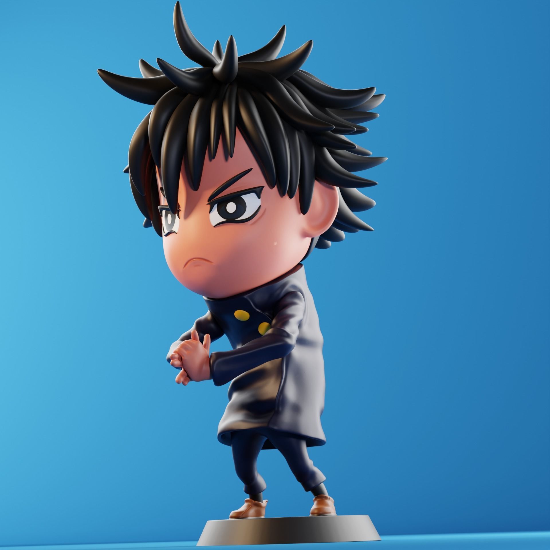 Megumi Fushiguro Chibi 3D print model_3