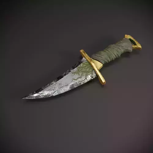 Stylized Dagger 3D Model Low-poly 3D model