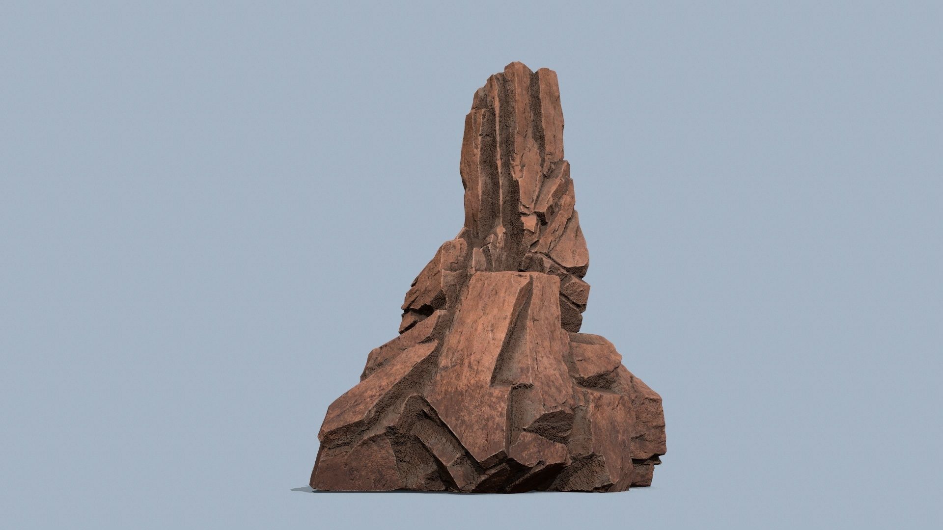desert rocks Low-poly 3D model_2
