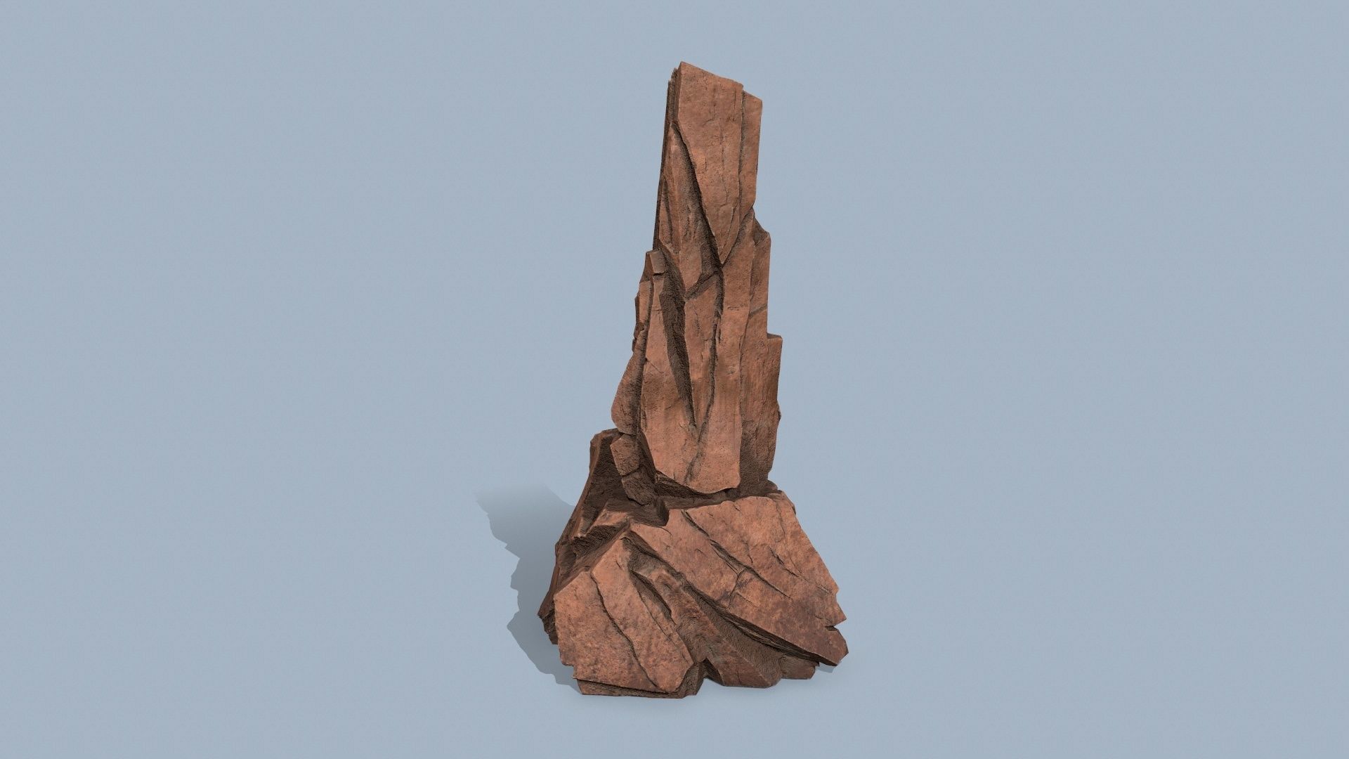 desert rocks Low-poly 3D model_6