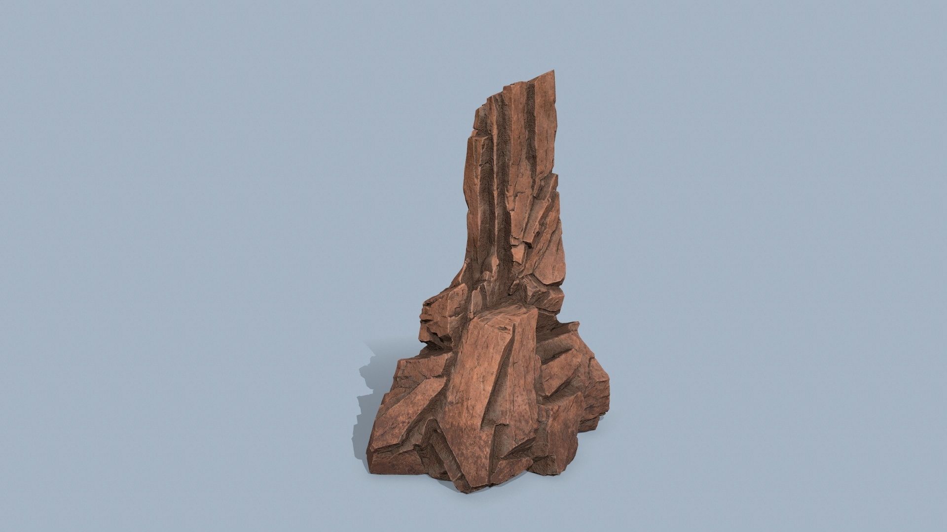 desert rocks Low-poly 3D model_3