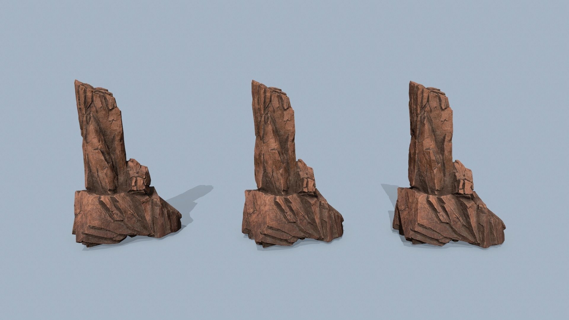 desert rocks Low-poly 3D model_13