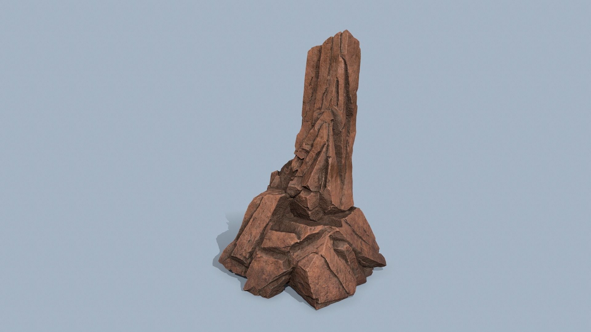 desert rocks Low-poly 3D model_5