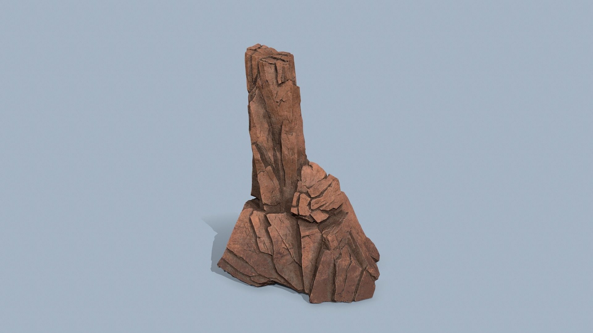 desert rocks Low-poly 3D model_9