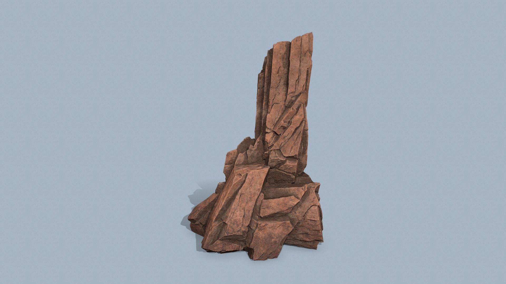 desert rocks Low-poly 3D model_4