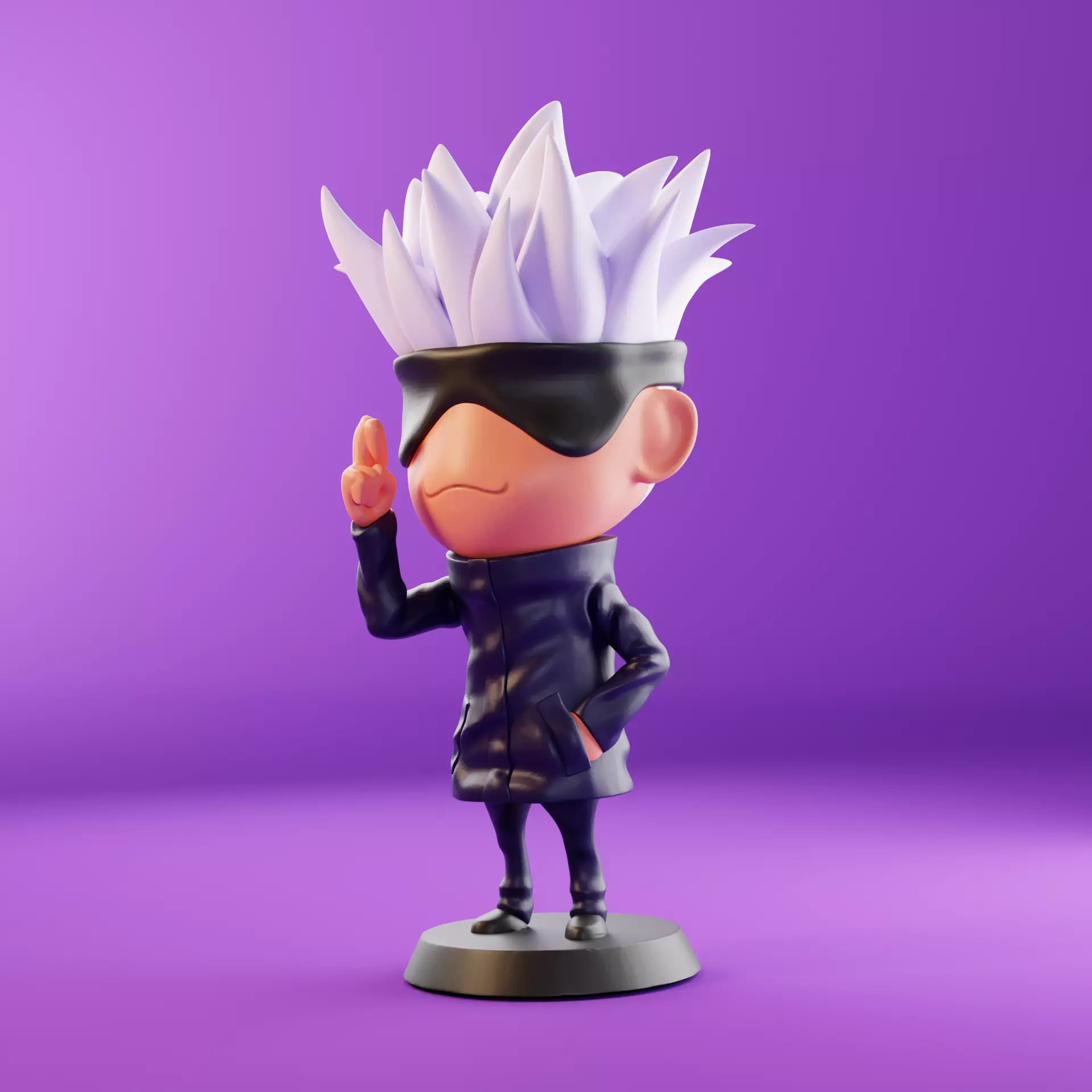 Satoru Gojo Chibi 3D print model
