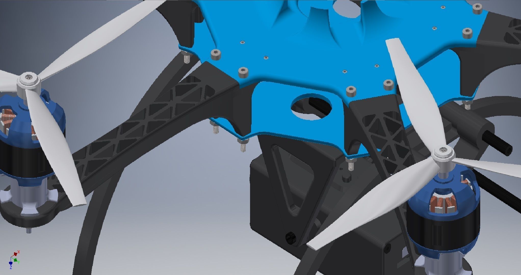 Flycam Drone Assembly  3D model_2