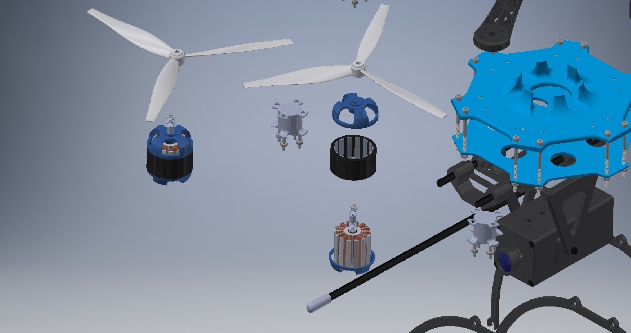 Flycam Drone Assembly  3D model_6