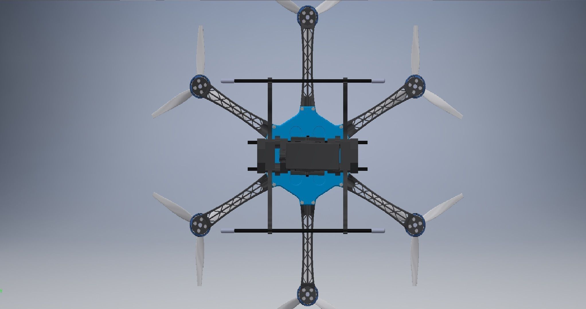 Flycam Drone Assembly  3D model_12