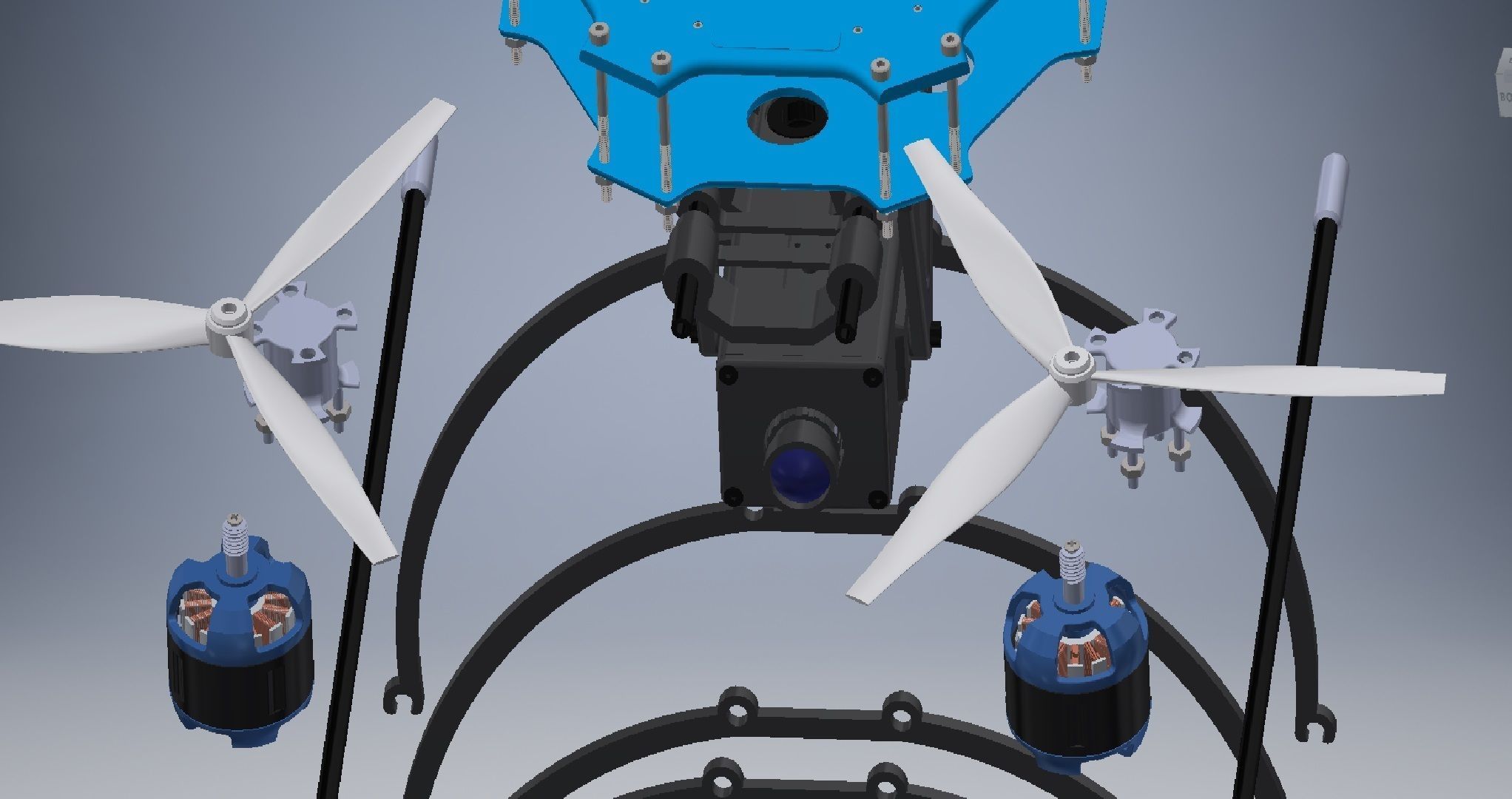 Flycam Drone Assembly  3D model_5