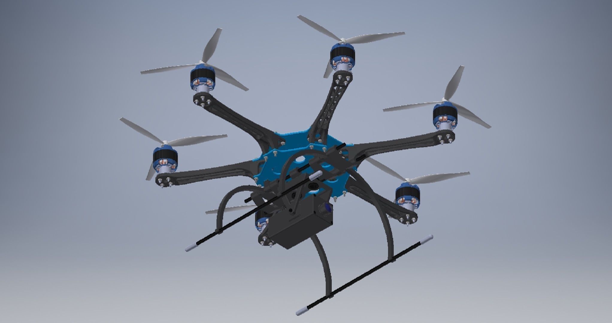 Flycam Drone Assembly  3D model_9