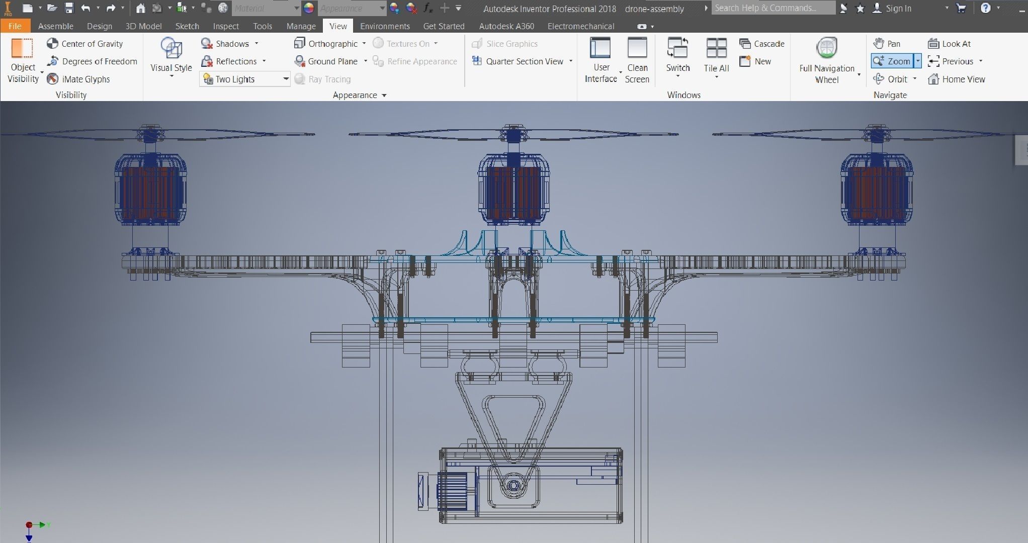 Flycam Drone Assembly  3D model_13