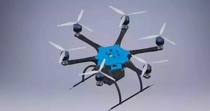 Flycam Drone Assembly  3D model