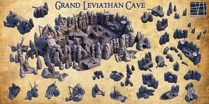 Grand Leviathan Cave - Tabletop Terrain - 28 MM