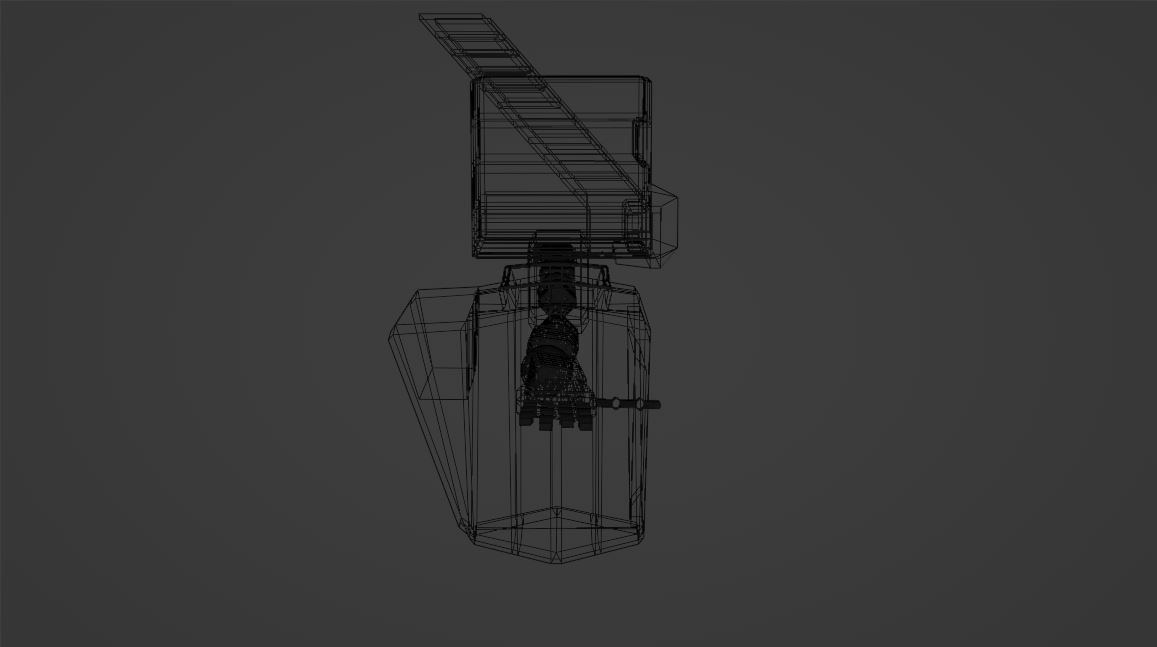 Male Robot Low-poly 3D model_6