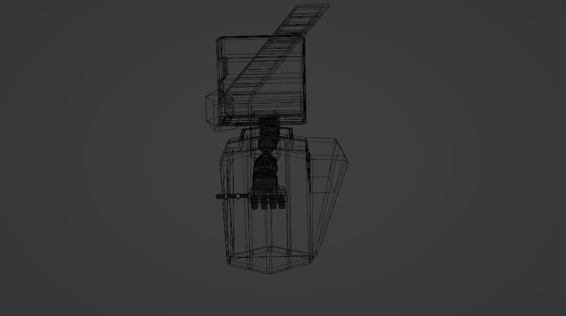 Male Robot Low-poly 3D model_8