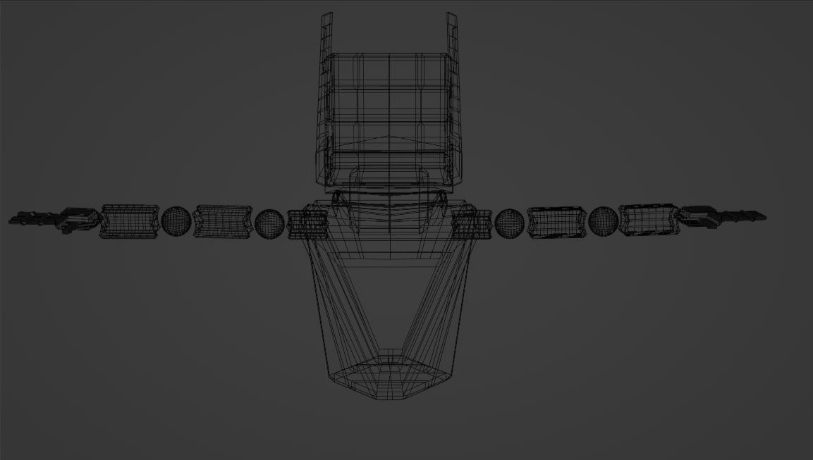 Male Robot Low-poly 3D model_5