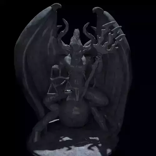 Satan statue 2