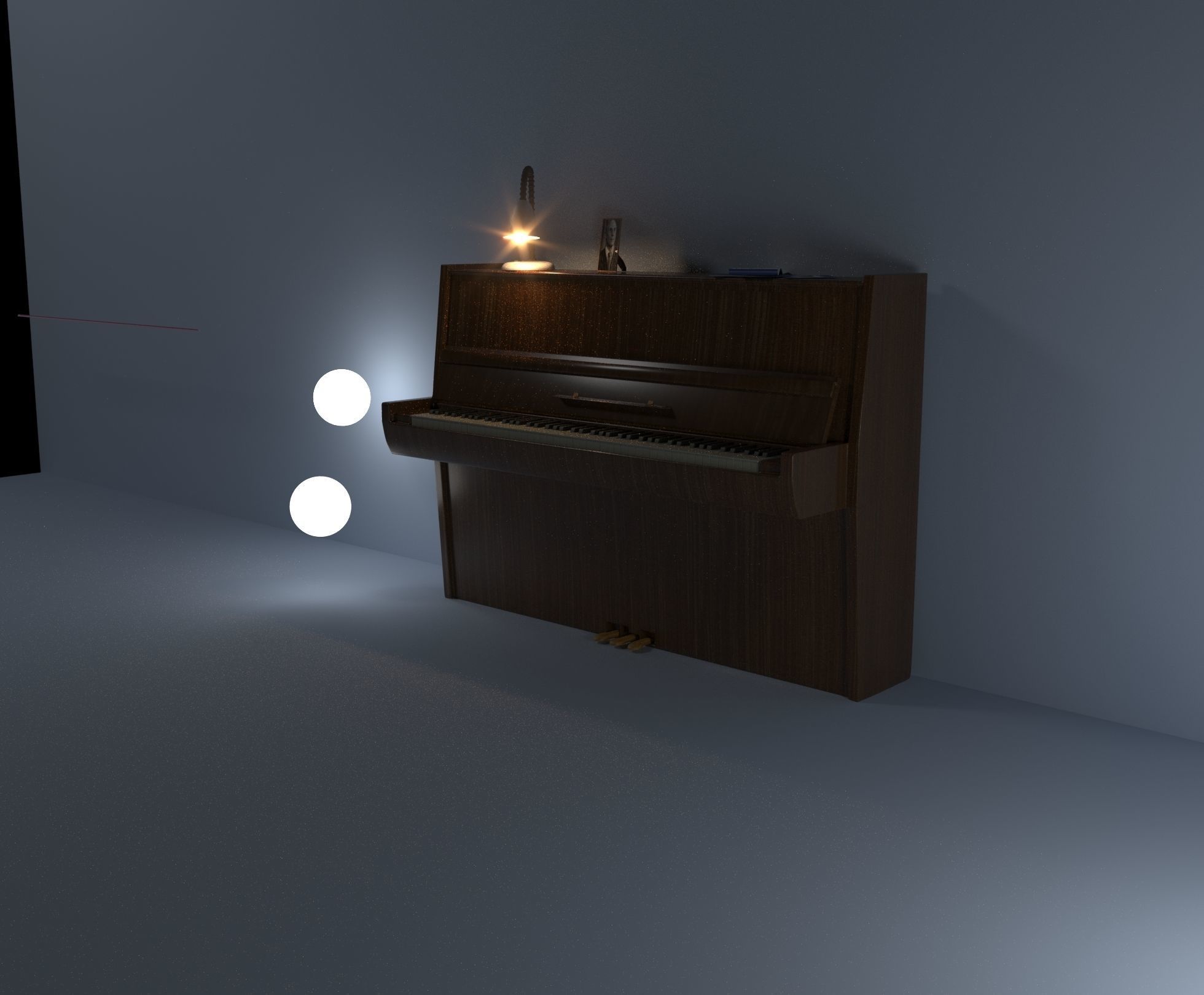 Piano 3D model_5