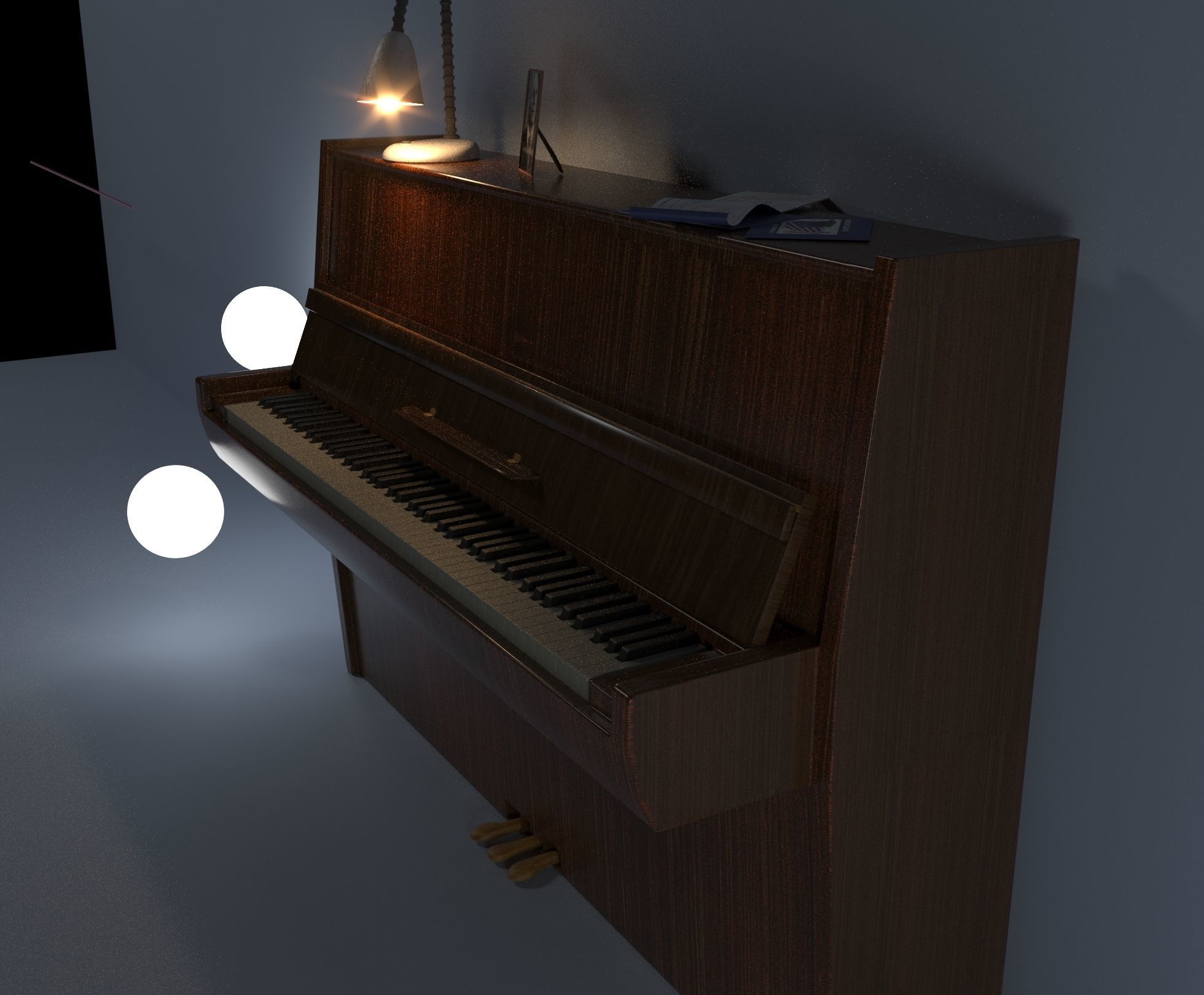 Piano 3D model_1
