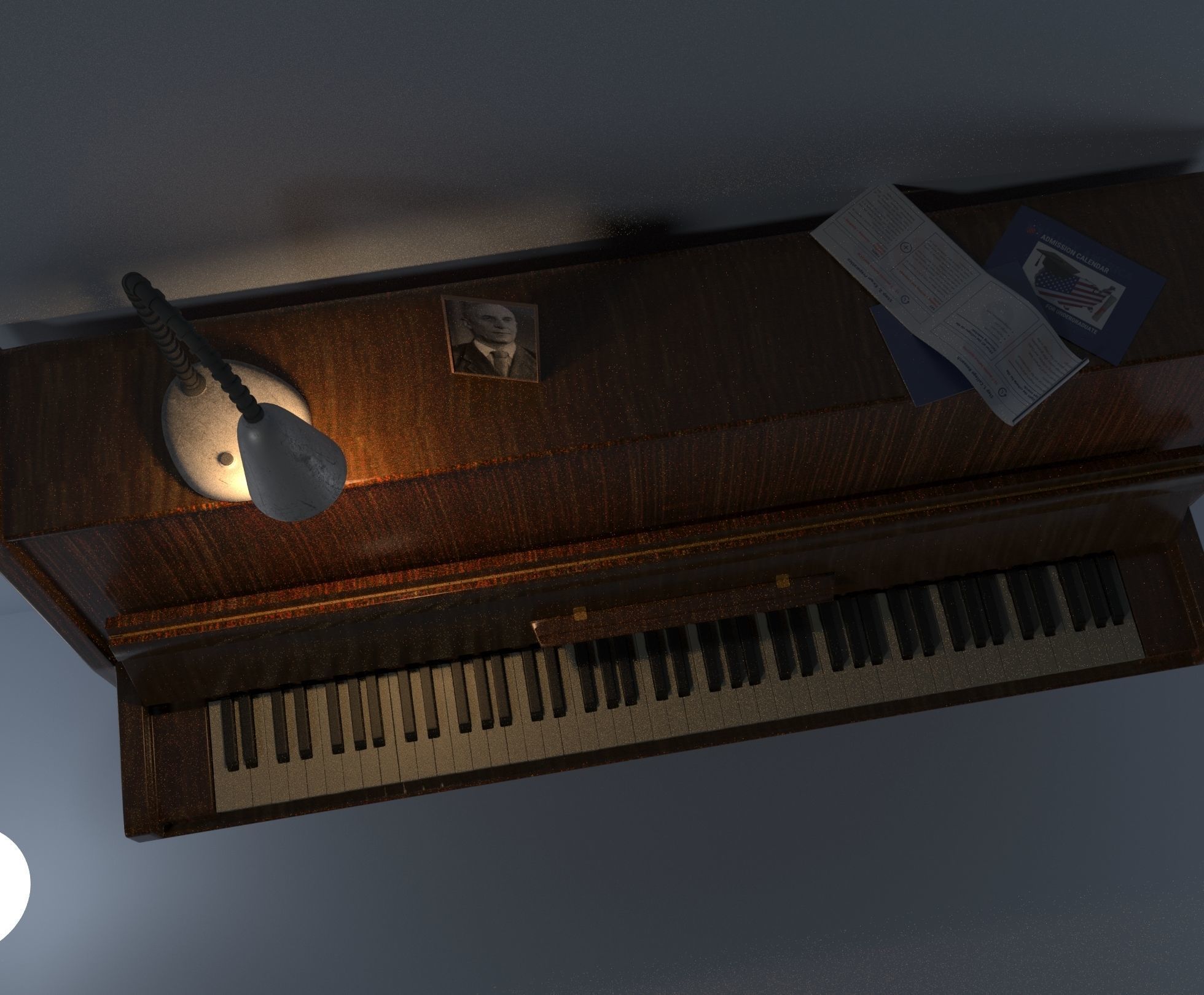 Piano 3D model_2