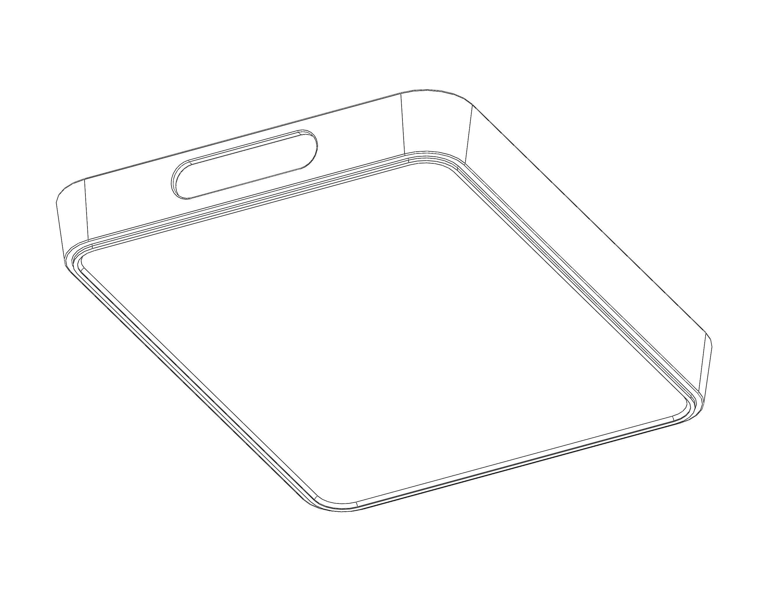Plastic Conical Tray 3D print model_34