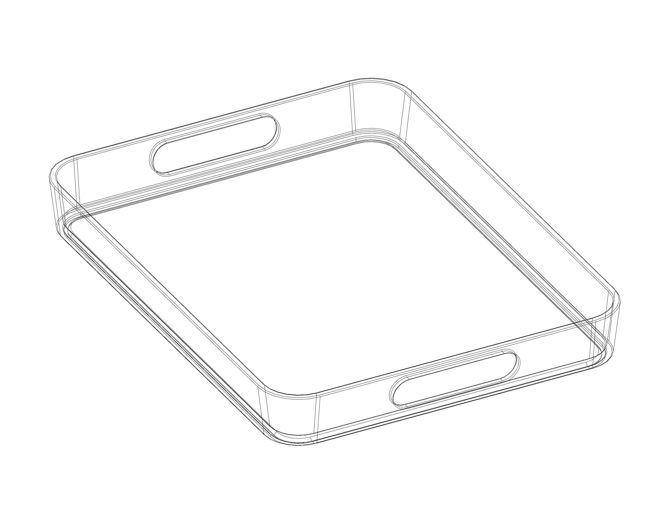 Plastic Conical Tray 3D print model_36