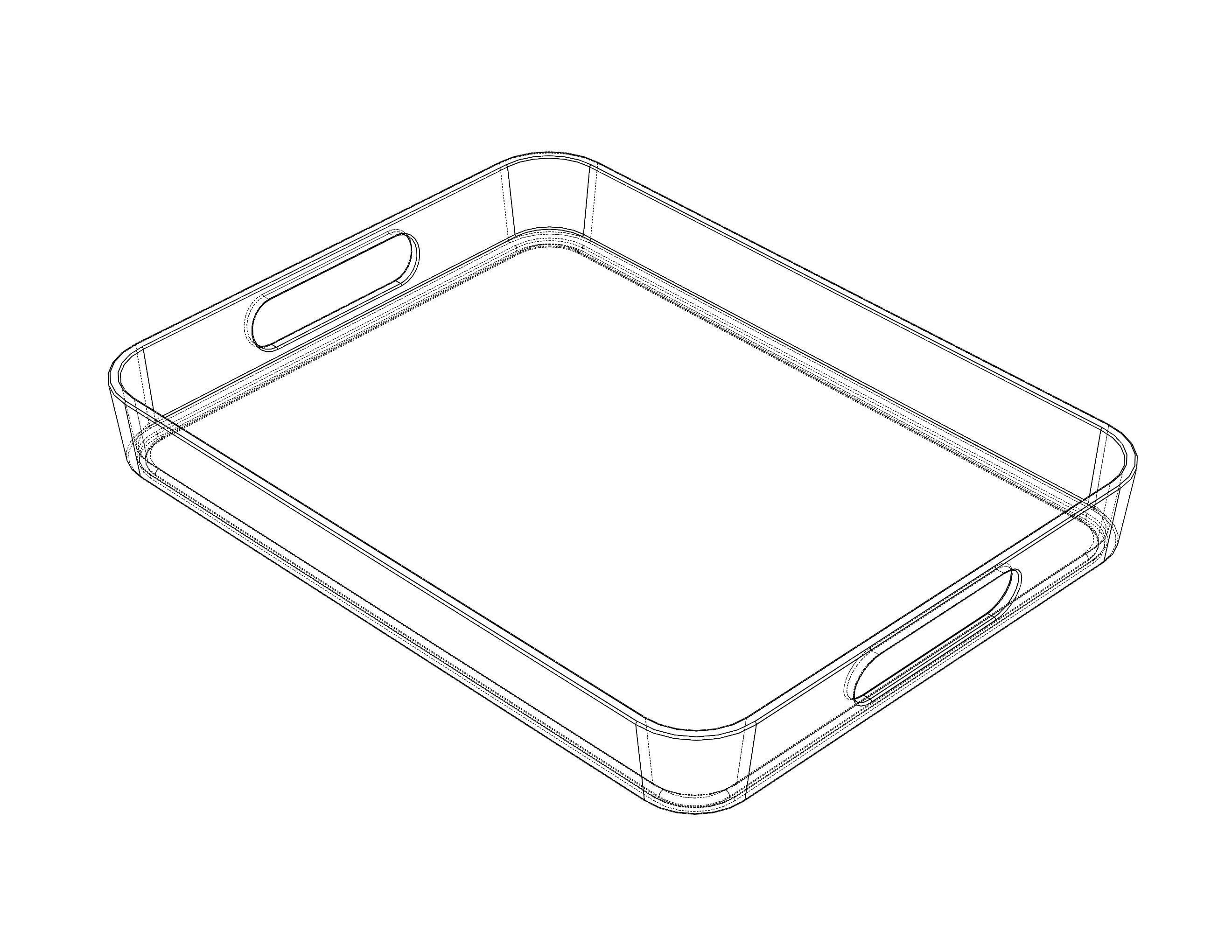 Plastic Conical Tray 3D print model_7