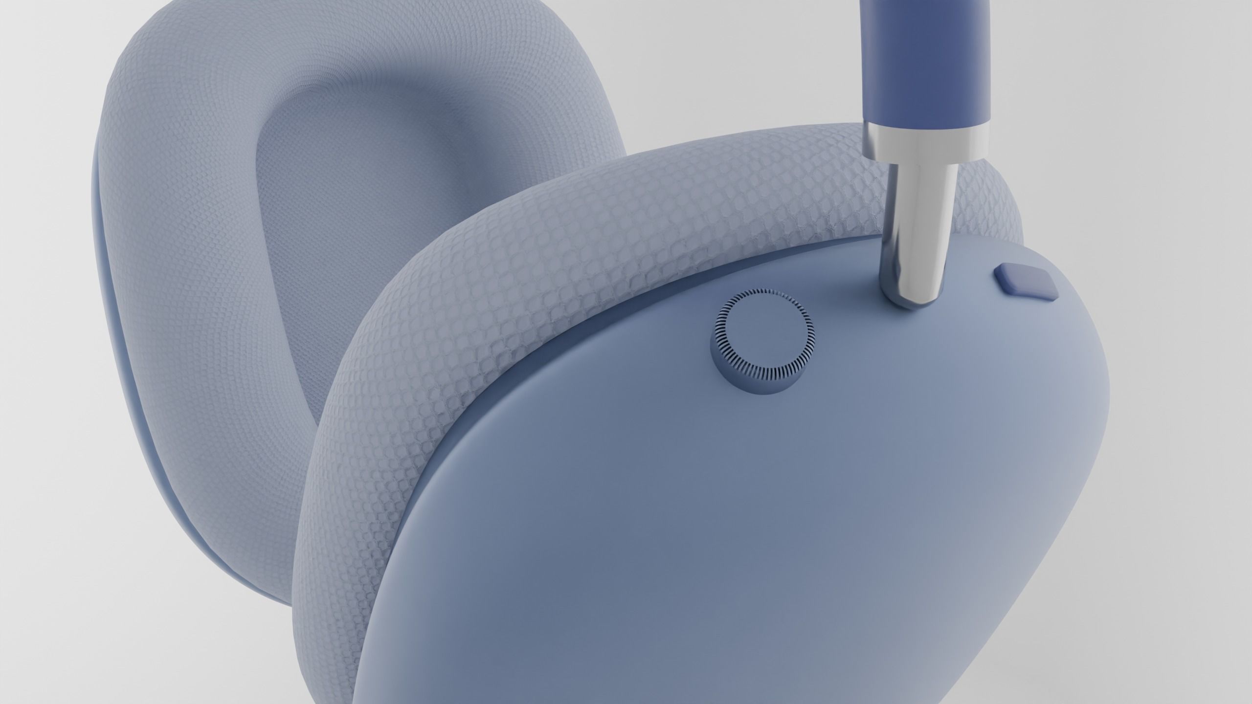 Airpods MAX Blue 3D model_4