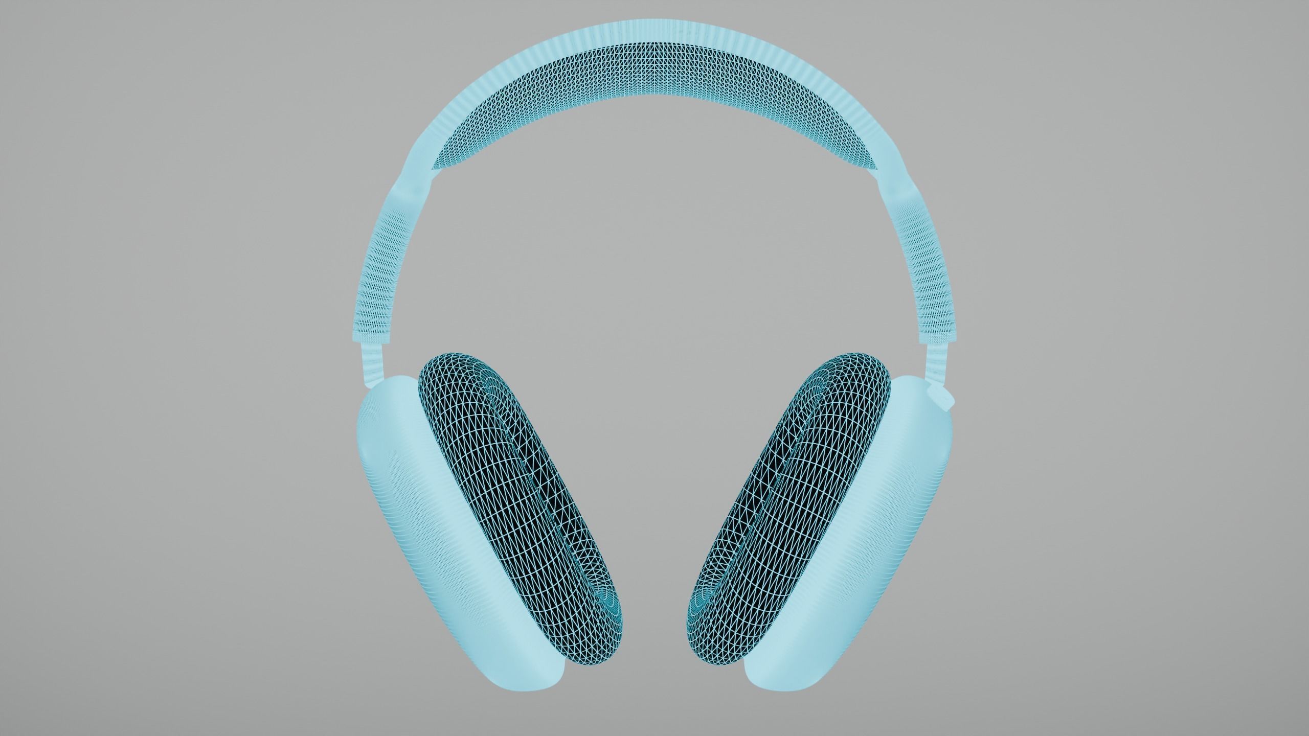 Airpods MAX Blue 3D model_6