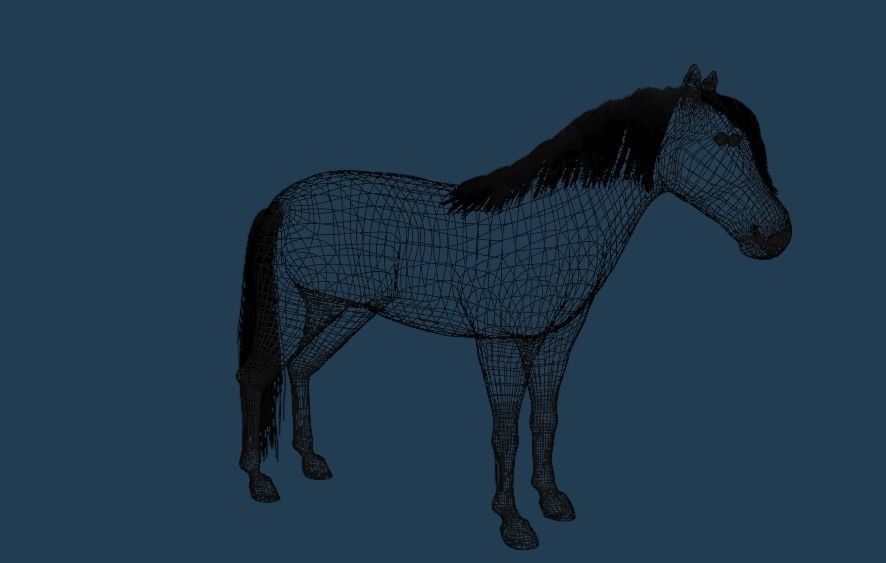 horse blender Free 3D model_3