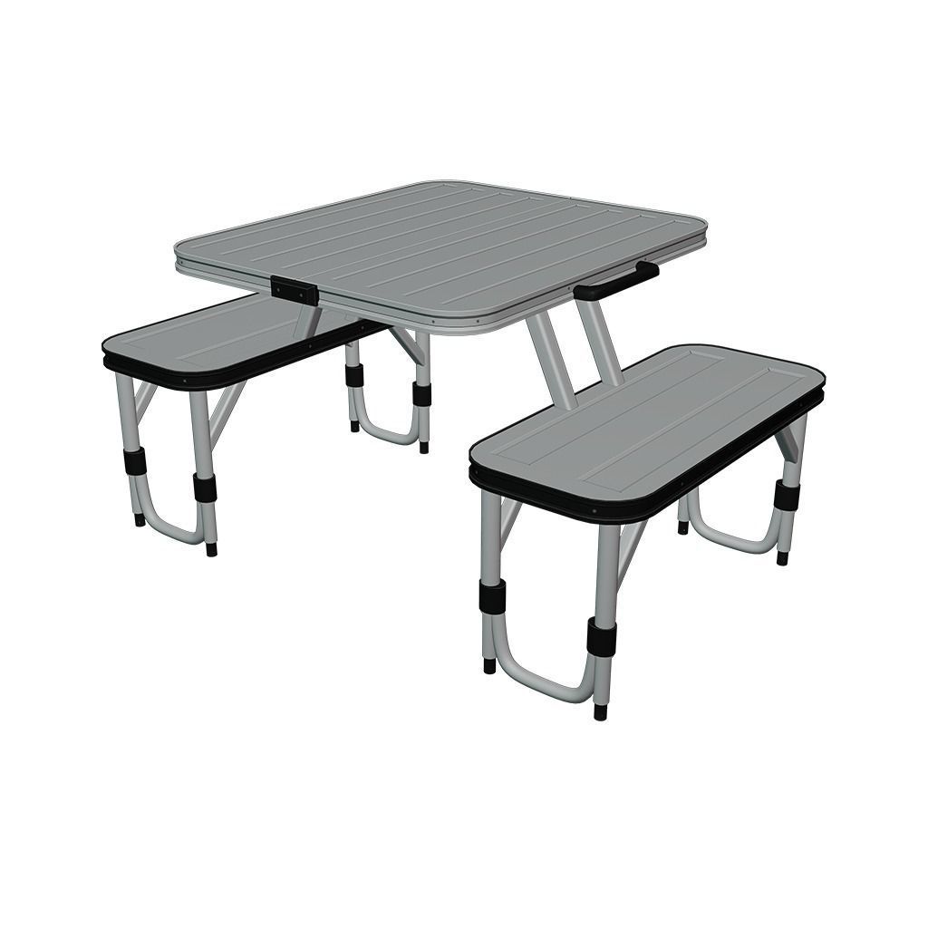 Foldable camping table Low-poly 3D model_2