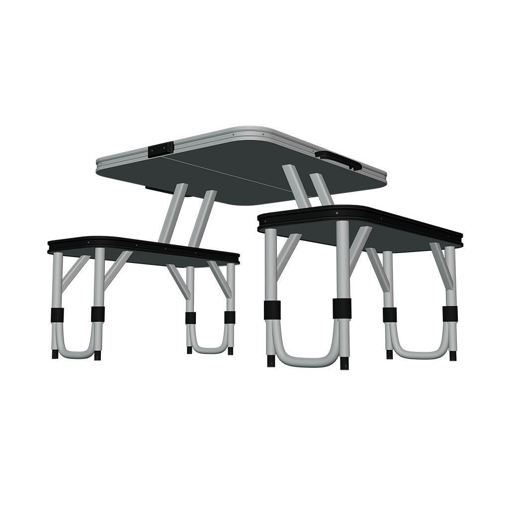 Foldable camping table Low-poly 3D model_3